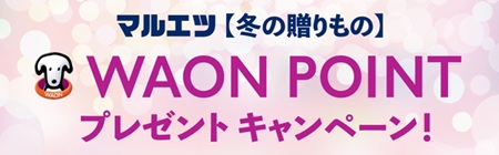 マルエツ【冬の贈り物】WAON POINT プレゼント キャンペーン